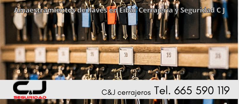 Amaestramientos de llaves en Eibar Cerrajería y Seguridad C J