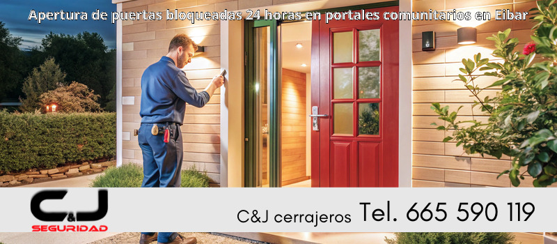 Apertura de puertas bloqueadas 24 horas en portales comunitarios en Eibar