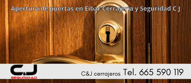 Apertura de puertas en Eibar Cerrajería y Seguridad C J