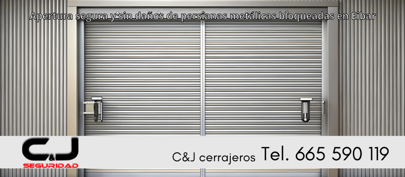 Apertura segura y sin daños de persianas metálicas bloqueadas en Eibar