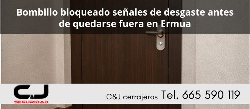Bombillo bloqueado señales de desgaste antes de quedarse fuera en Ermua