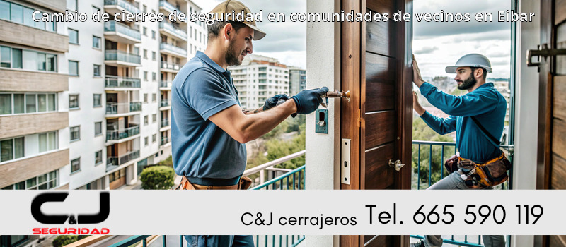 Cambio de cierres de seguridad en comunidades de vecinos en Eibar