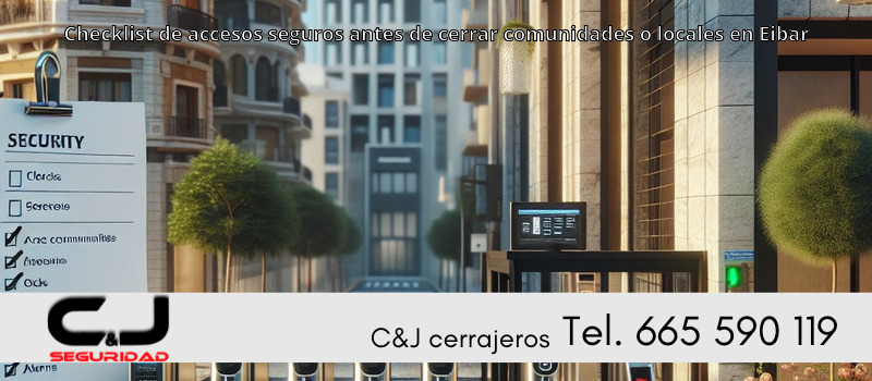 Checklist de accesos seguros antes de cerrar comunidades o locales en Eibar