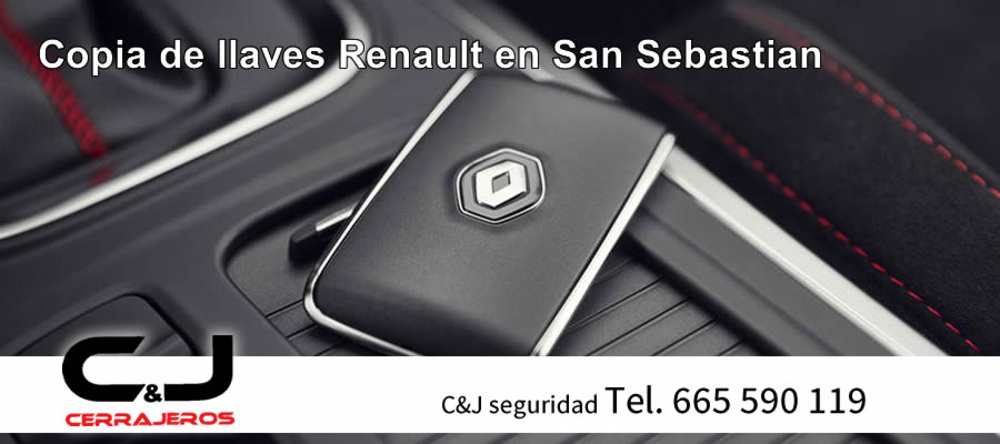 Copia llaves de coche Renault San Sebastián