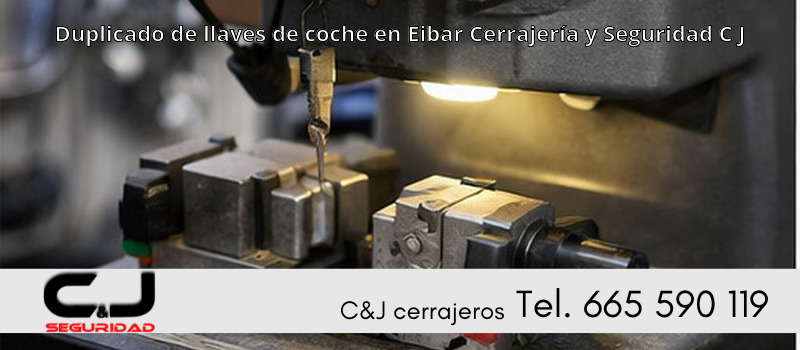 Duplicado de llaves de coche en Eibar Cerrajería y Seguridad C J