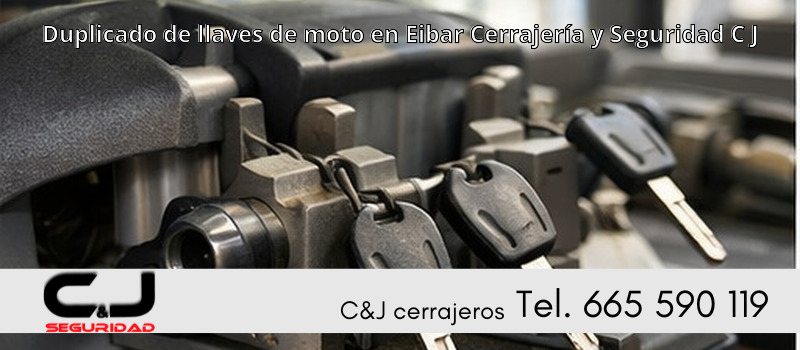 Duplicado de llaves de moto en Eibar Cerrajería y Seguridad C J