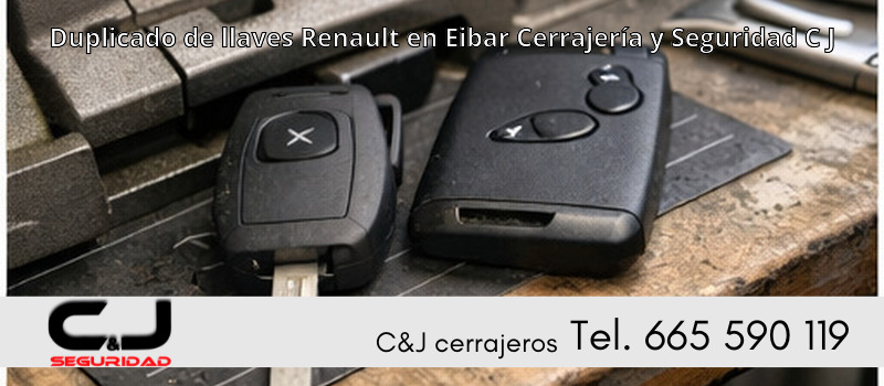 Duplicado de llaves Renault en Eibar Cerrajería y Seguridad C J