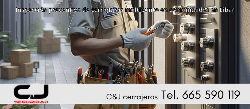 Inspección preventiva de cerraduras multipunto en comunidades en Eibar
