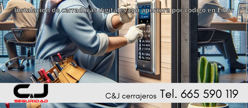 Instalación de cerraduras digitales con apertura por código en Eibar