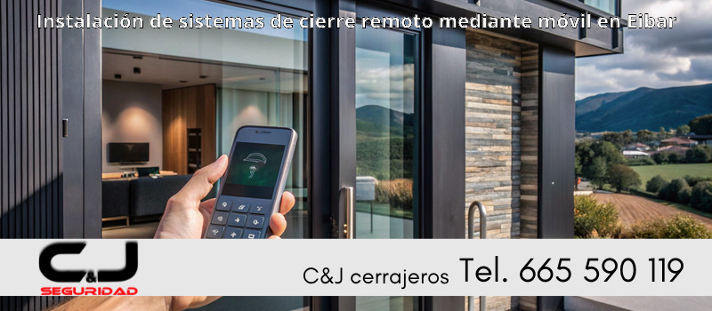 Instalación de sistemas de cierre remoto mediante móvil en Eibar