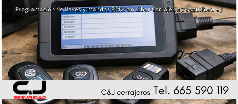 Programación de llaves y mandos BMW en Eibar Cerrajería y Seguridad C J