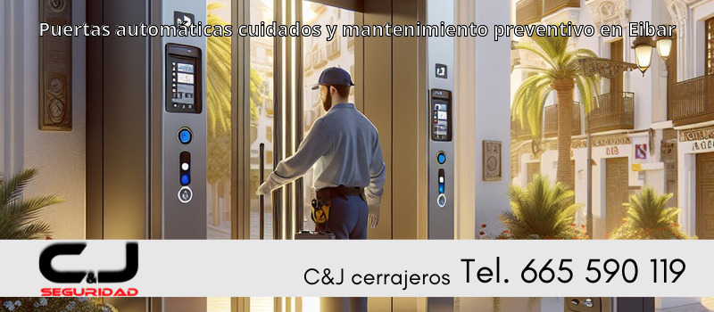 Puertas automáticas cuidados y mantenimiento preventivo en Eibar