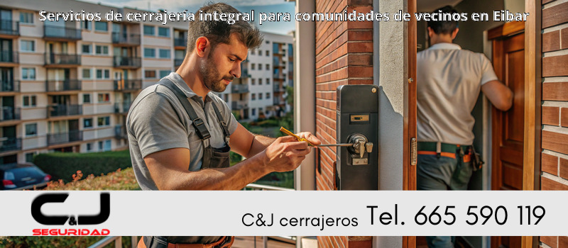 Servicios de cerrajería integral para comunidades de vecinos en Eibar